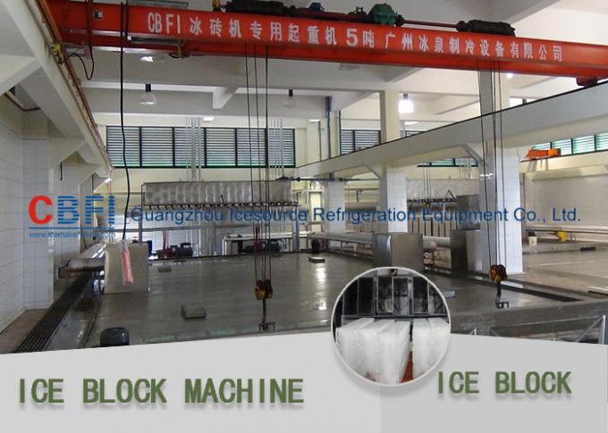 Macchina per ghiaccio del blocchetto di sistema di Freon di sicurezza 50 tonnellate valvola di espansione della Danimarca Danfoss da 100 tonnellate
