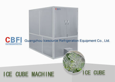 L'annuncio pubblicitario delle macchine di fabbricazione di ghiaccio del compressore di  ha usato 1 tonnellata 20 tonnellate di creatore del cubetto di ghiaccio
