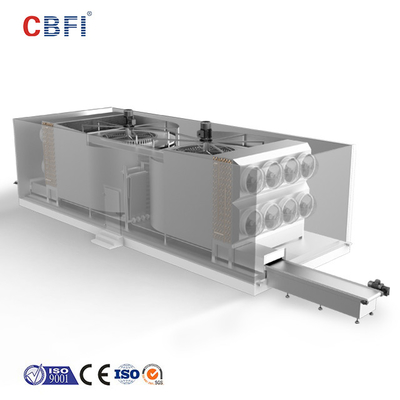 Di congelatore modulare del congelatore IQF di spirale di acciaio inossidabile della cinghia o della cinghia per il filetto di pesce del pollo della carne