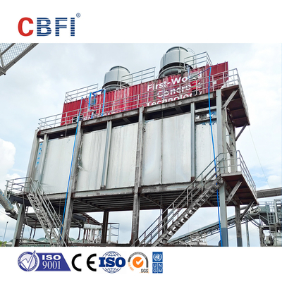 30 tonnellate Flake Ice Machine Evaporatore in acciaio inossidabile per la lavorazione del calcestruzzo
