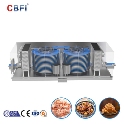 CBFI Individual Quick IQF Congelatore a doppia spirale per la linea di lavorazione del pesce