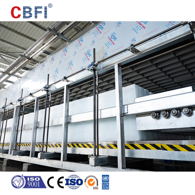 High Capacity Ice Block Making Machine with PLC Control and 3-200ton/day Capacità di produzione di blocchi di ghiaccio