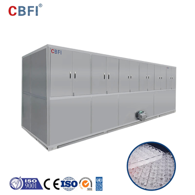 Macchina per cubetti di ghiaccio a basso livello di rumore a forma quadrata / compressore Frascold