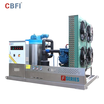 Bitzer / Copeland / Hanbell Flake Ice Machine -5°C Temperatura del ghiaccio 1-60 tonnellate/24h Capacità di raffreddamento acqua / aria R404A