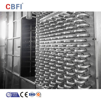 congelatore a doppia spirale di 220V 50HZ 380V 50HZ con diametro della gabbia di 1200mm~4550mm per la trasformazione dei prodotti alimentari IQF