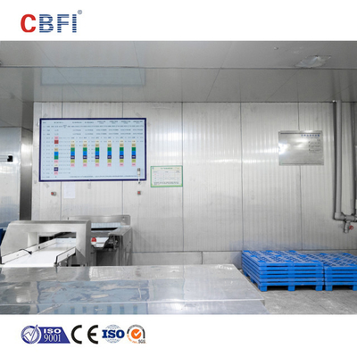 congelatore a doppia spirale di 220V 50HZ 380V 50HZ con diametro della gabbia di 1200mm~4550mm per la trasformazione dei prodotti alimentari IQF