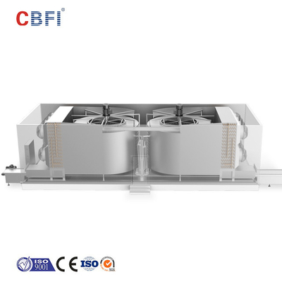 congelatore a doppia spirale di 220V 50HZ 380V 50HZ con diametro della gabbia di 1200mm~4550mm per la trasformazione dei prodotti alimentari IQF