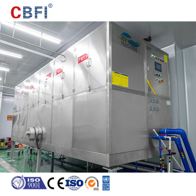 Macchina per cubetti di ghiaccio raffreddati ad aria con refrigerante R22/R404A e materiale in acciaio inox