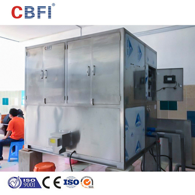 R22/ R404A Macchina per la fabbricazione di ghiaccio con refrigerante a basso livello di rumore e competitiva