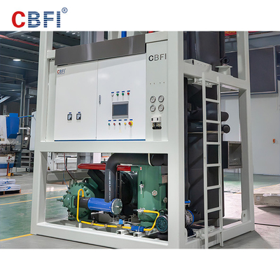 Evaporatore dell'acciaio inossidabile della macchina del ghiaccio della metropolitana di verde di controllo di Siemen/refrigerazione di Freon