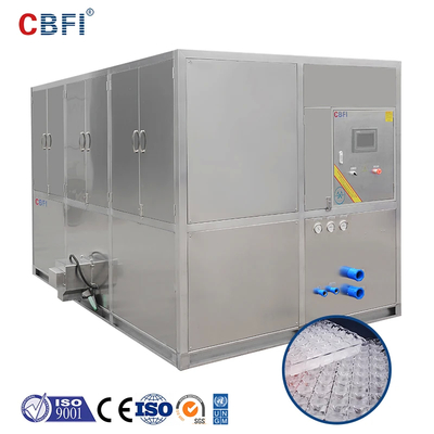 Macchina a ghiaccio in acciaio inossidabile a basso rumore con compressore Bizter / Frascold