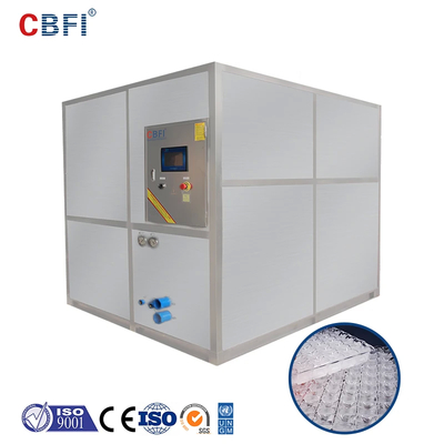 1-20 tonnellate/24 ore Quadratura Industrial Ice Cube Machine Bizter Frascold R404A