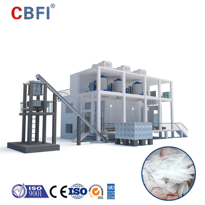 Macchina per ghiaccio a fiocco industriale da 1-60 tonnellate senza sforzo Temperatura del ghiaccio -5°C Bitzer / Copeland Compressore